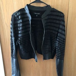 Black crop jacket